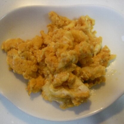 マヨネーズ入りの炒り卵はよく作るけど、ケチャップ入りは初めてかも～！チーズとマッチして激旨！！おごちそうさまでしたぁ❤